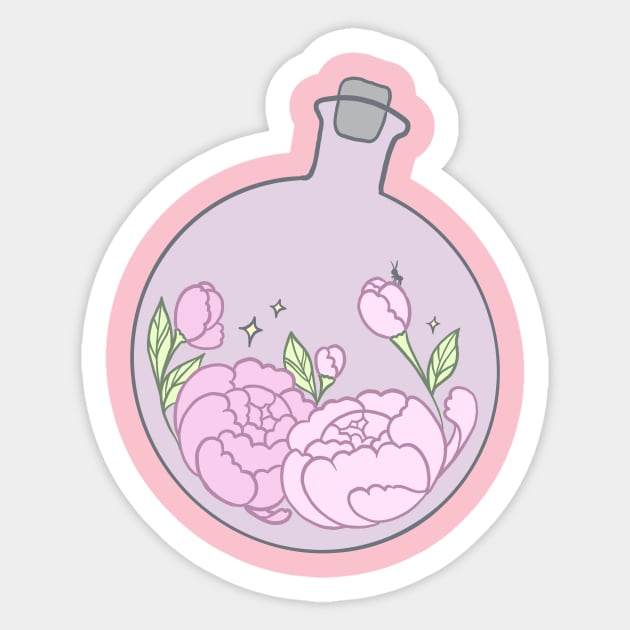 Peony Potion Sticker by TheLovelyHero